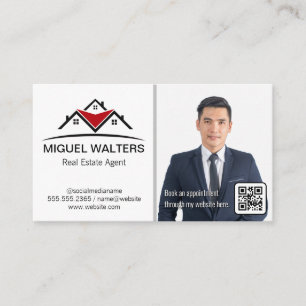 Real Estate Agent   Business Man in Suit Card