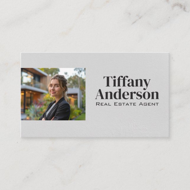 Real Estate Agent | Business Woman Card (Front)