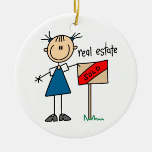 Real Estate Agent Ceramic Tree Decoration