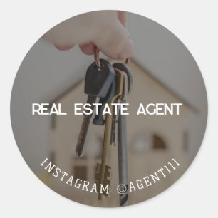 Real Estate Agent Classic Round Sticker