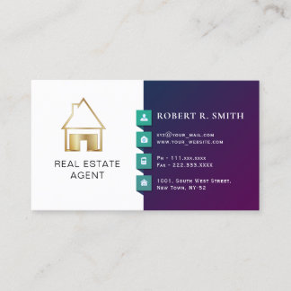 Real Estate Agent Classical design  Business Card