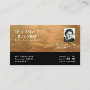 Real Estate Agent Copper Business Cards