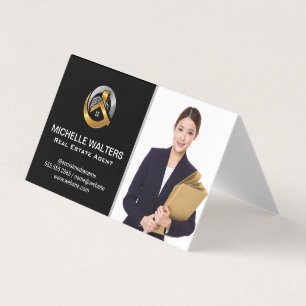 Real Estate Agent   Custom Agent Picture  Business Card