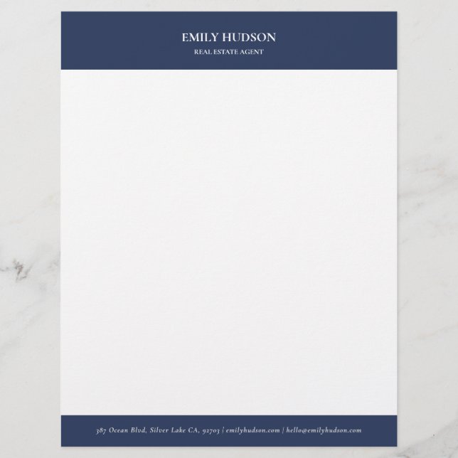 Real Estate Agent Custom Letterhead (Front)