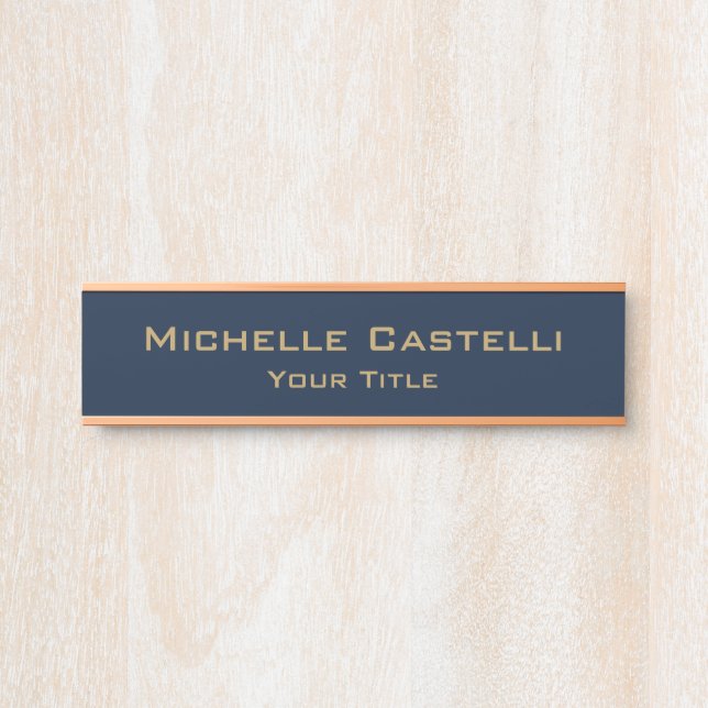 Real Estate Agent | Custom Logo Property Branding Door Sign (Front)