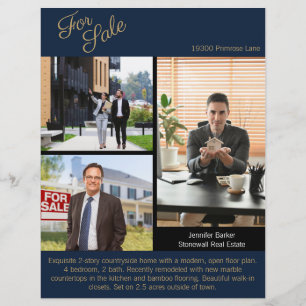 Real Estate Agent Custom Logo Property Branding Flyer