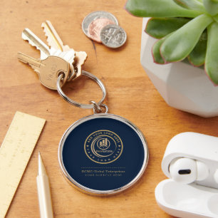 Real Estate Agent Custom Logo Property Branding Key Ring