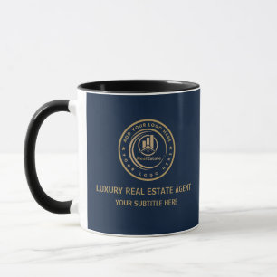 Real Estate Agent Custom Logo Property Branding Mug