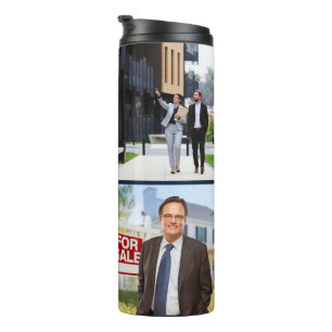 Real Estate Agent   Custom Logo Property Branding Thermal Tumbler
