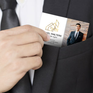 Real Estate Agent Custom Pic Business Man Business Card