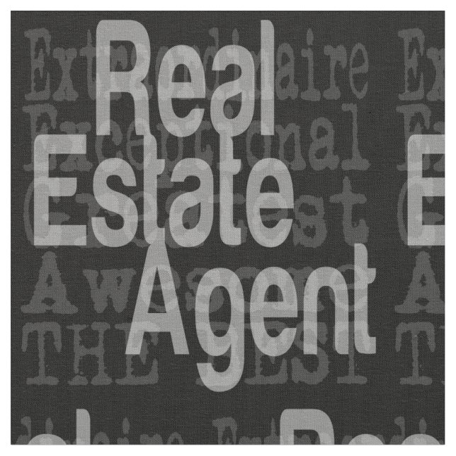 Real Estate Agent Extraordinaire Fabric (Close Up)