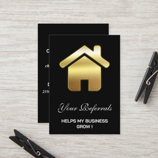 Real Estate Agent Farming Referral Card (Front/Back In Situ)
