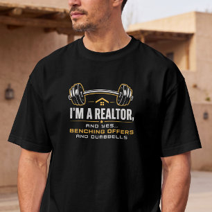 Real Estate Agent Fitness Funny T-Shirt