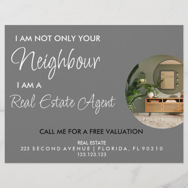 Real Estate Agent  Flyer (Front)