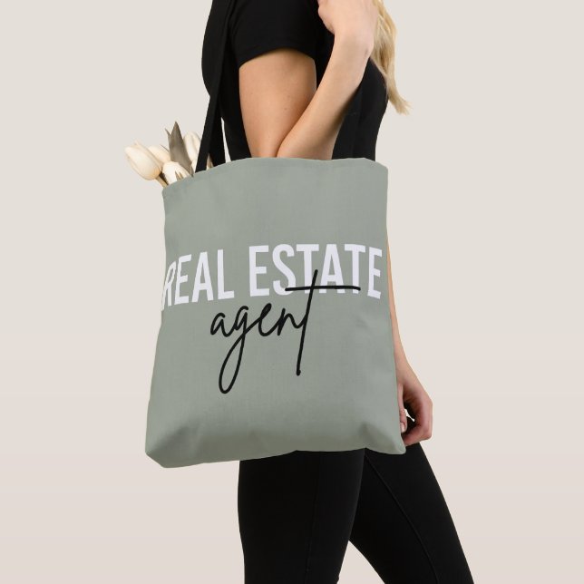 Real Estate Agent | Gifts for Realtor Tote Bag (Close Up)