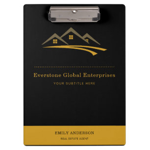 Real Estate Agent House Business Clipboard