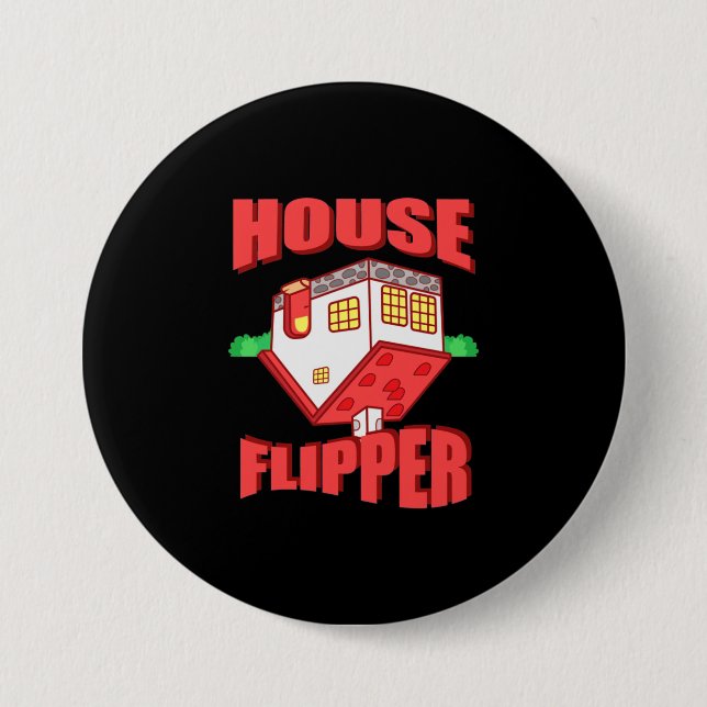Real Estate Agent House Flipper 7.5 Cm Round Badge (Front)