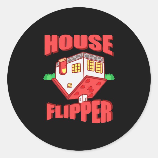 Real Estate Agent House Flipper Classic Round Sticker (Front)