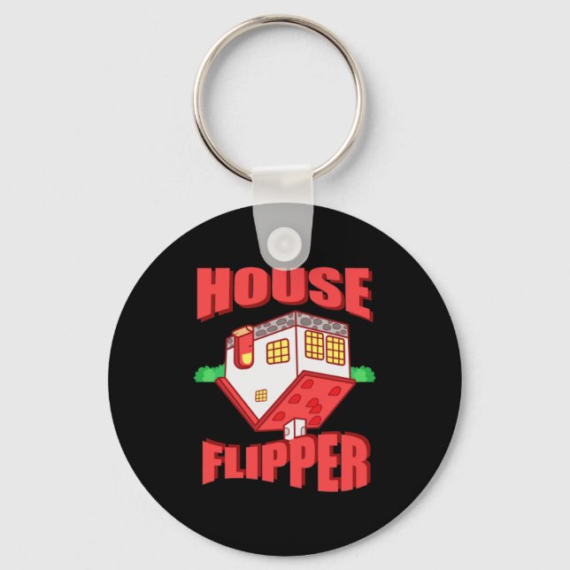 Real Estate Agent House Flipper Key Ring (Front)