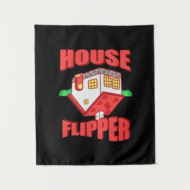 Real Estate Agent House Flipper Tapestry (Front)