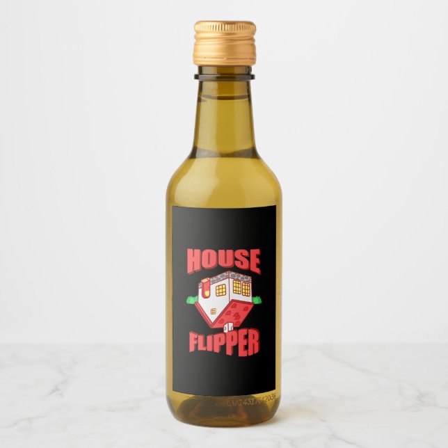 Real Estate Agent House Flipper Wine Label (Front)