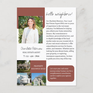Real Estate Agent Introduction Postcard