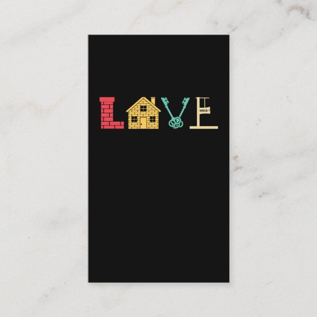 Real Estate Agent Investor Property Estate Broker Business Card (Front)