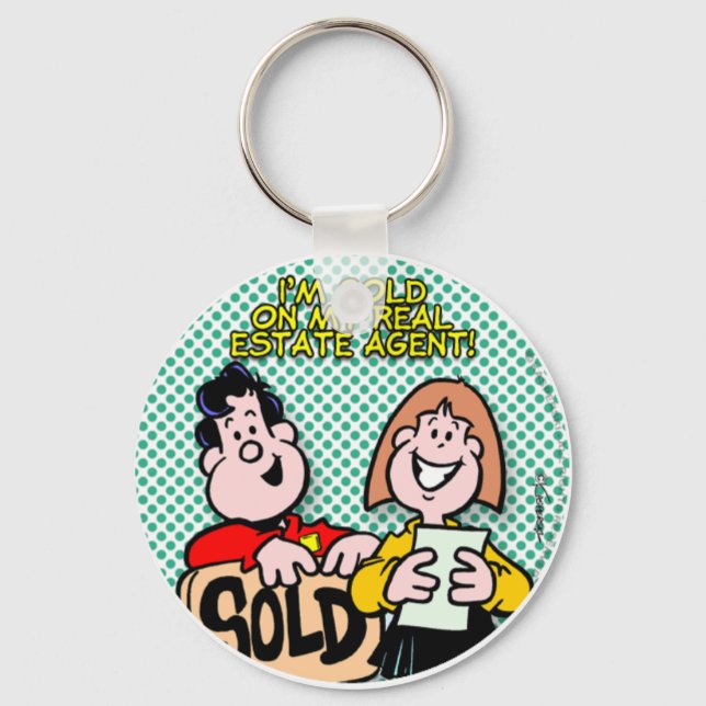 Real Estate Agent Key Ring (Front)