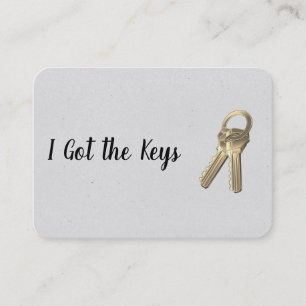 Real Estate Agent / Keys Business Card
