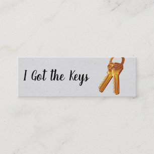 Real Estate Agent / Keys Mini Business Card