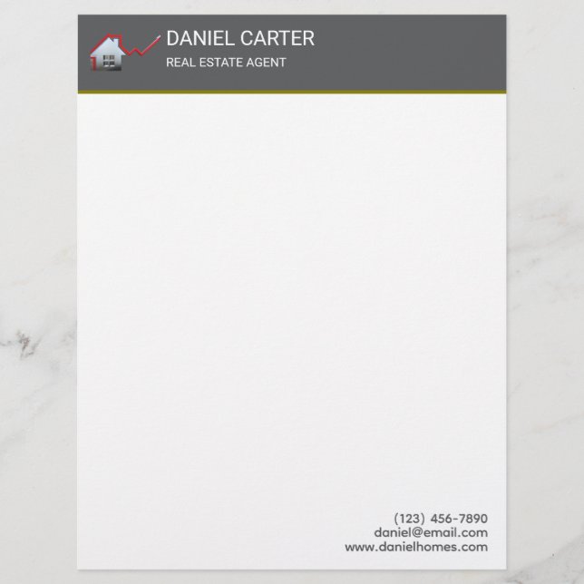 Real Estate agent Letterhead (Front)