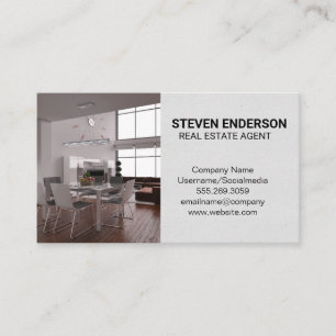 Real Estate Agent Loft Interior Business Card