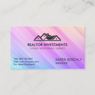 Real Estate Agent Logo Residential Properties Business Card