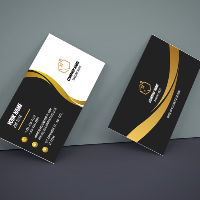 Real Estate Agent Luxury Business Card (Creator Uploaded)