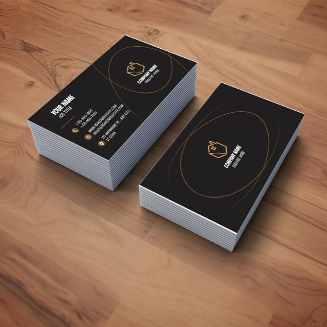 Real Estate Agent Luxury Business Card (Creator Uploaded)