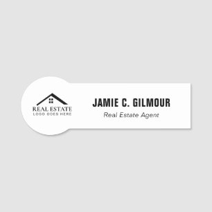 Real Estate Agent Magnetic Custom Business logo Name Tag