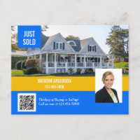 Real Estate Agent Marketing Just Sold QR Code