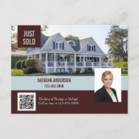 Real Estate Agent Marketing Just Sold QR Code