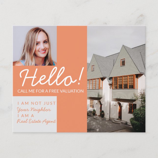 Real Estate Agent neighbour HELLO autumn fall Flyer (Front)