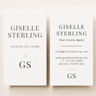 Real Estate Agent Neutral Business Card
