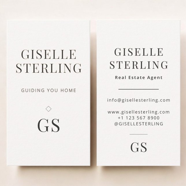 Real Estate Agent Neutral Business Card (Creator Uploaded)