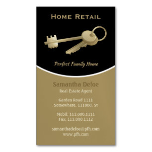 Real Estate Agent Perfect Family Home Magnetic Business Card