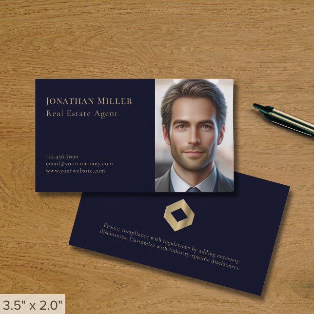 Real Estate Agent Photo Business Card (Creator Uploaded)
