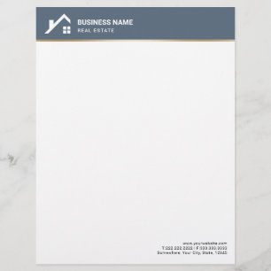 Real Estate Agent Professional House Realtor Custom Letterhead