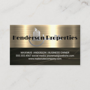 Real Estate Agent Properties Skeleton Key Business Card
