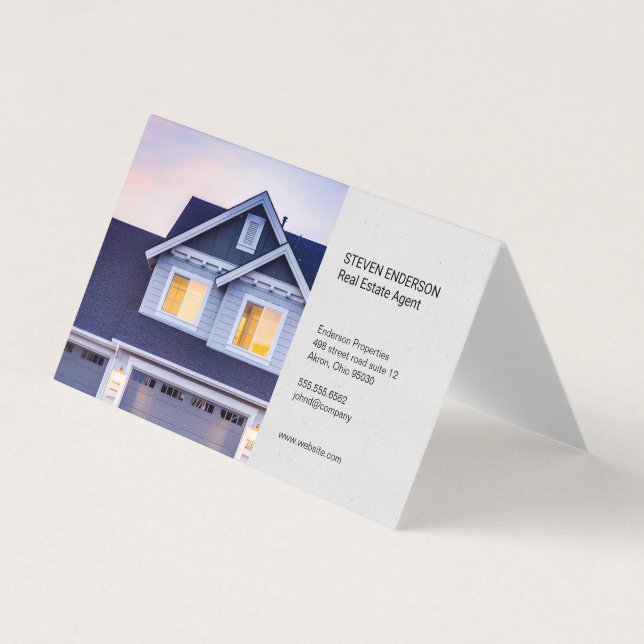 Real Estate Agent | Property Homes Business Card (Front)