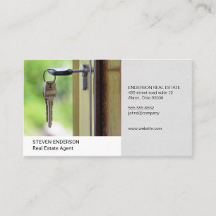 Real Estate Agent Property Homes Open House Business Card