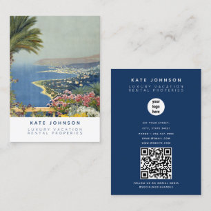 Real Estate Agent Property Management QR Code Business Card