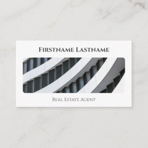 Real estate agent QR-Code modern office buildings Business Card