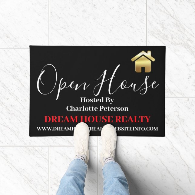 Real Estate Agent Realtor Open House  Doormat (Indoor)